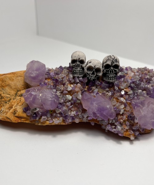 Amethyst Skull Rock
